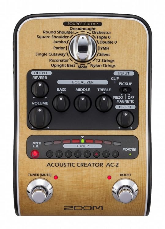 ZOOM AC-2 Acoustic Creator - チューナー／DI機能付きの